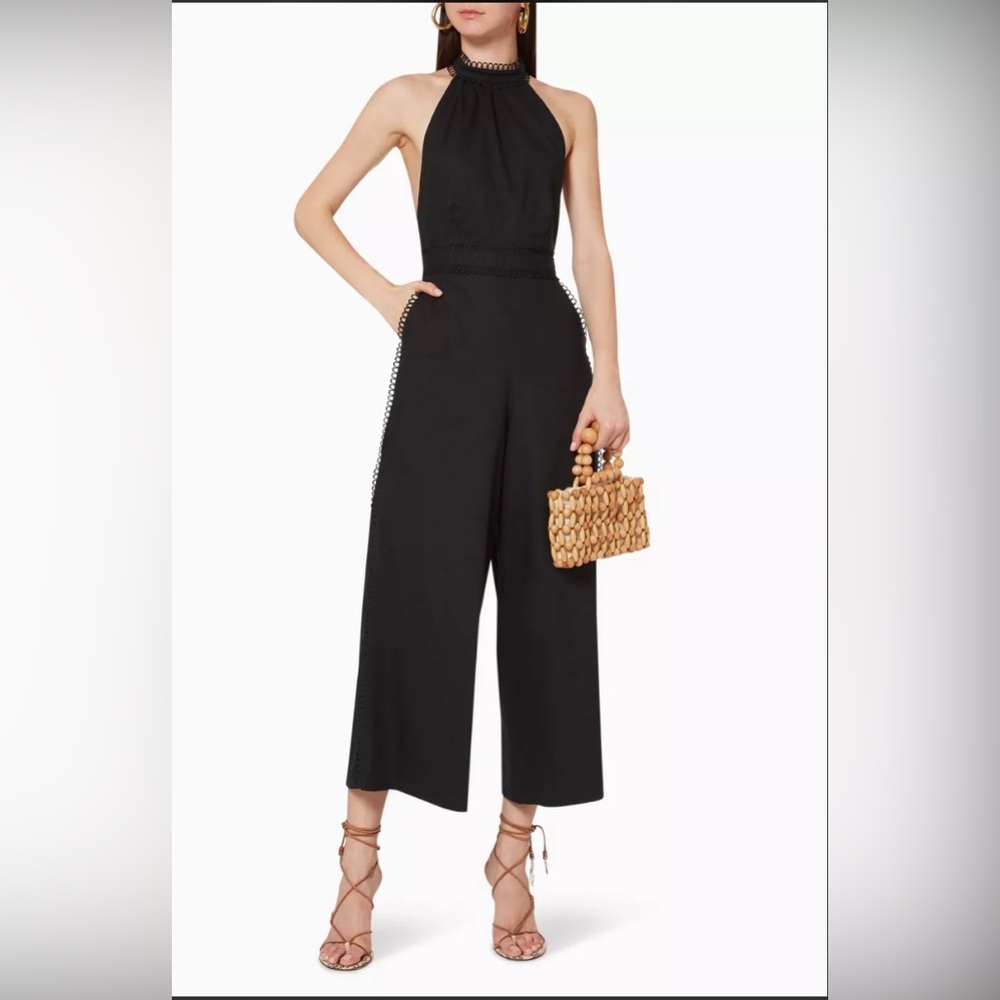 NWT KEEPSAKE The Label Everlasting Linen Jumpsuit Wide Leg Women's Size M 6 I